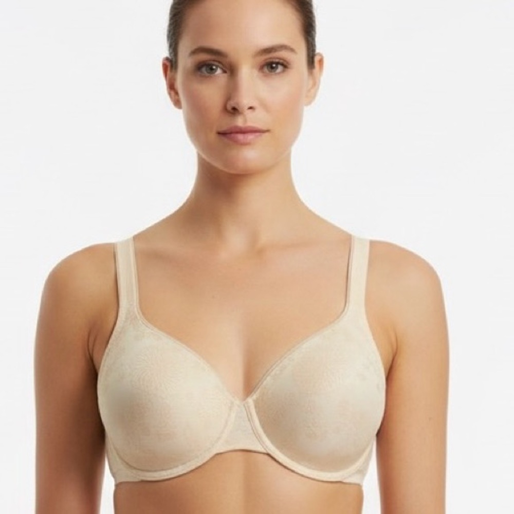 Vanity Fair Women 40C Beige Body Sleeks Lace‎ 75271 T-Shirt Underwire Bra